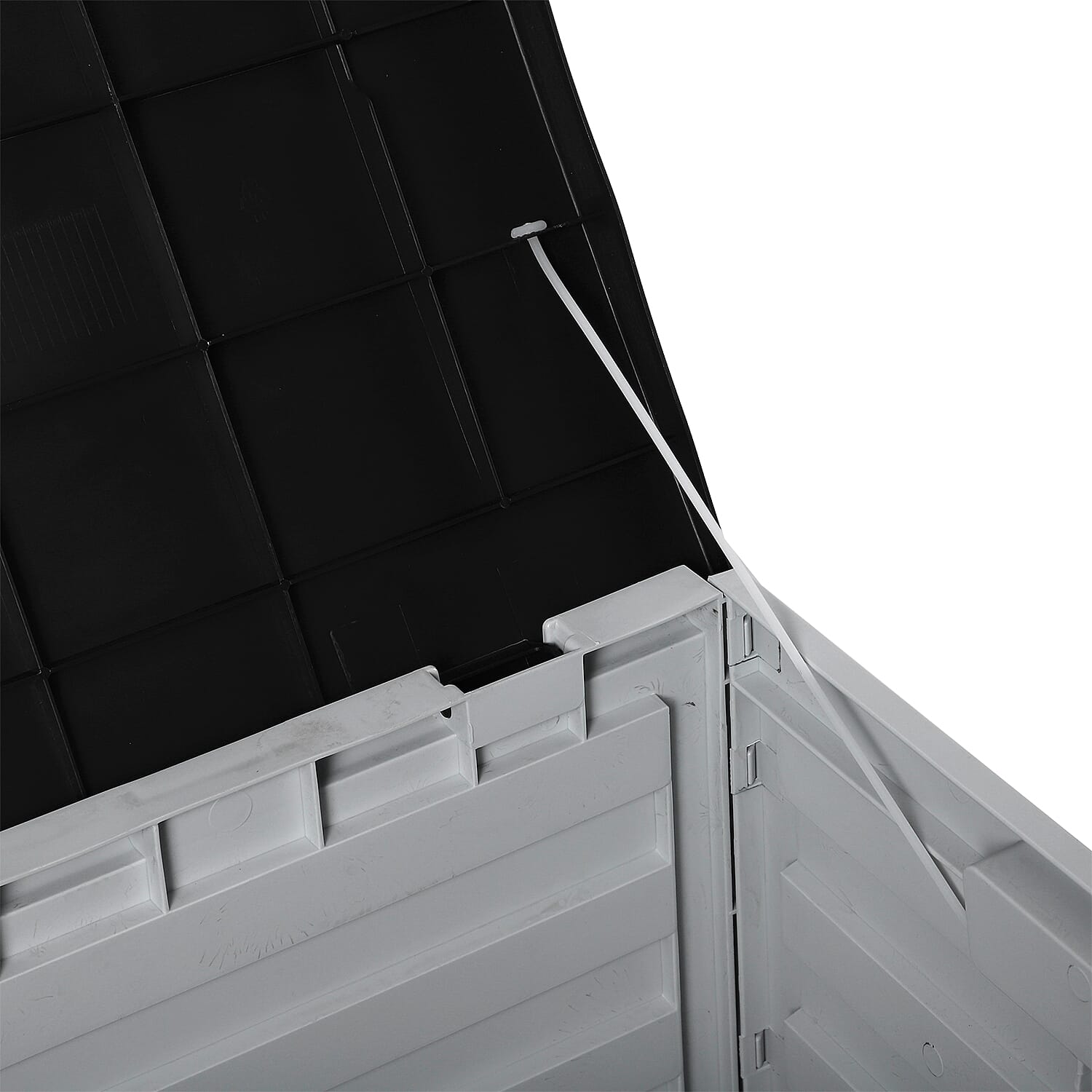 265L Durable UV Protected and Weatherproof Storage Box (Size 112x53x49 cm) - Grey & Black