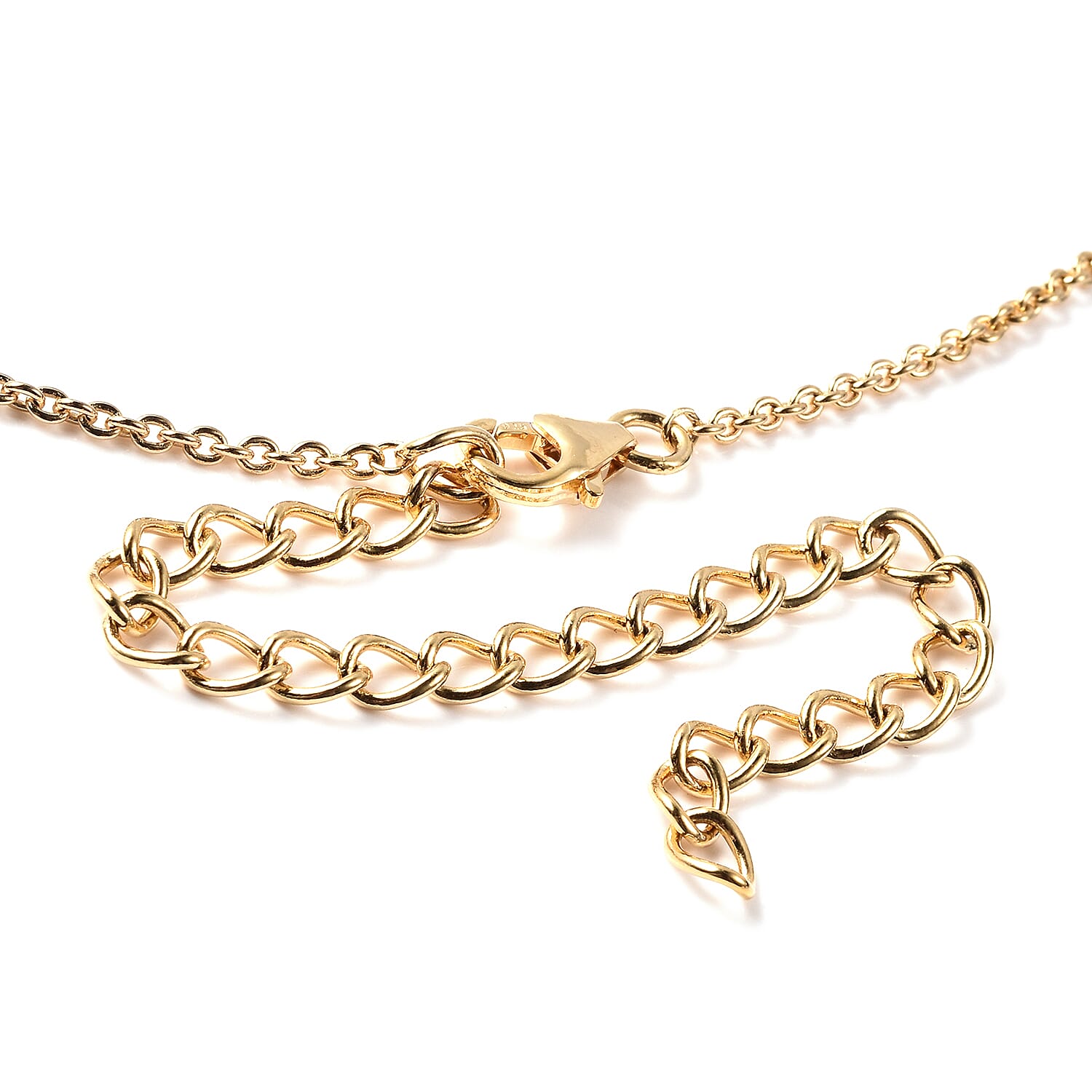 LucyQ Yellow Gold Overlay Sterling Silver Adjustable Drip Necklace (Size 16-20), Silver wt. 20.12 Gms