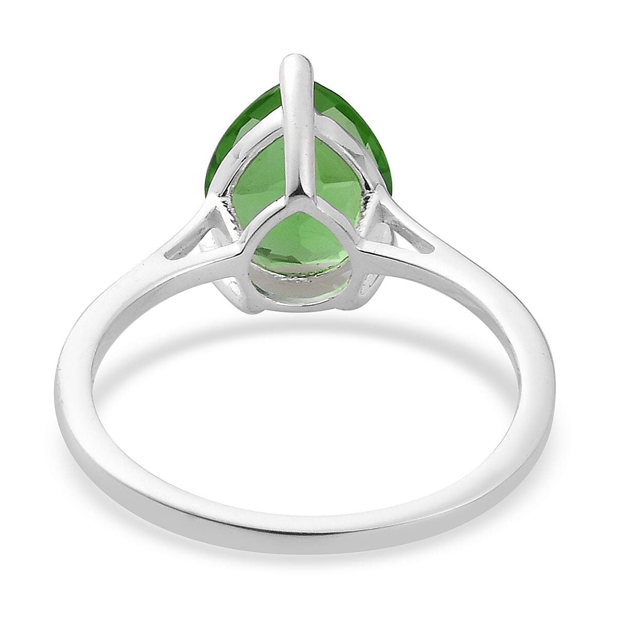 Helenite Solitaire Ring in Sterling Silver 2.25 Ct.