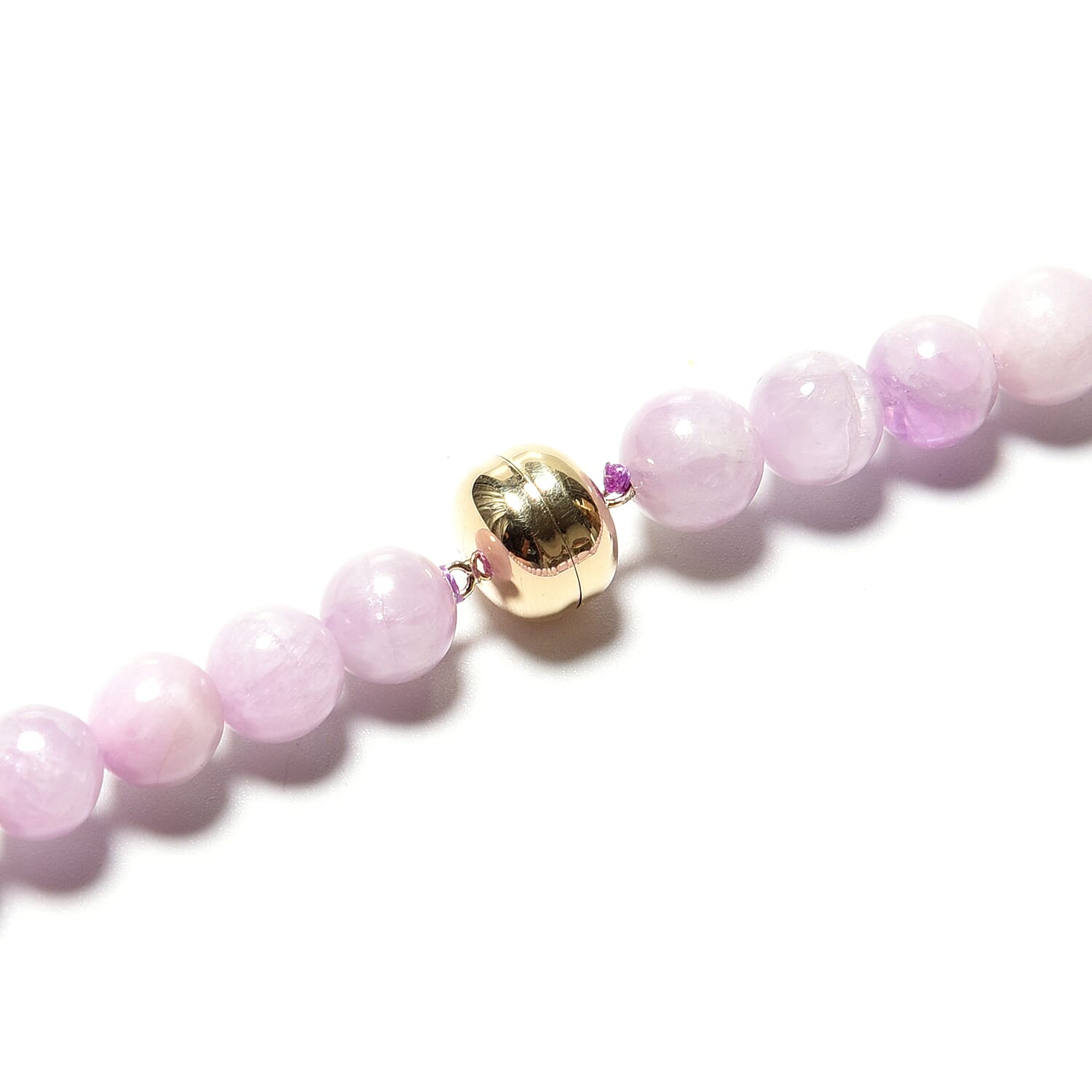 Limited Available- 9K Yellow Gold Kunzite Necklace (Size 20) 380.00 Ct.