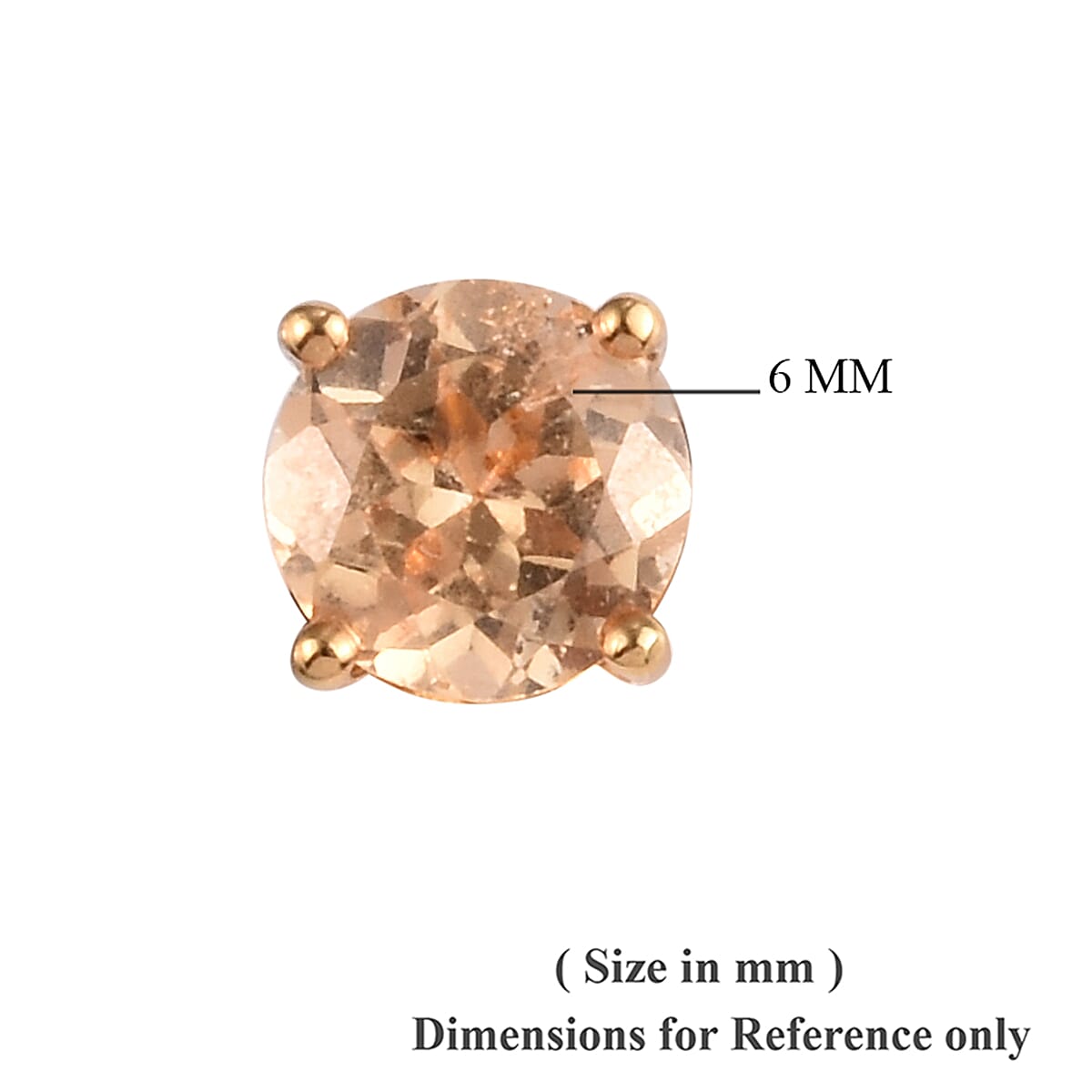 Imperial Garnet Stud Earrings (with Push Back) in 14K Gold Overlay Sterling Silver 2.00 Ct.