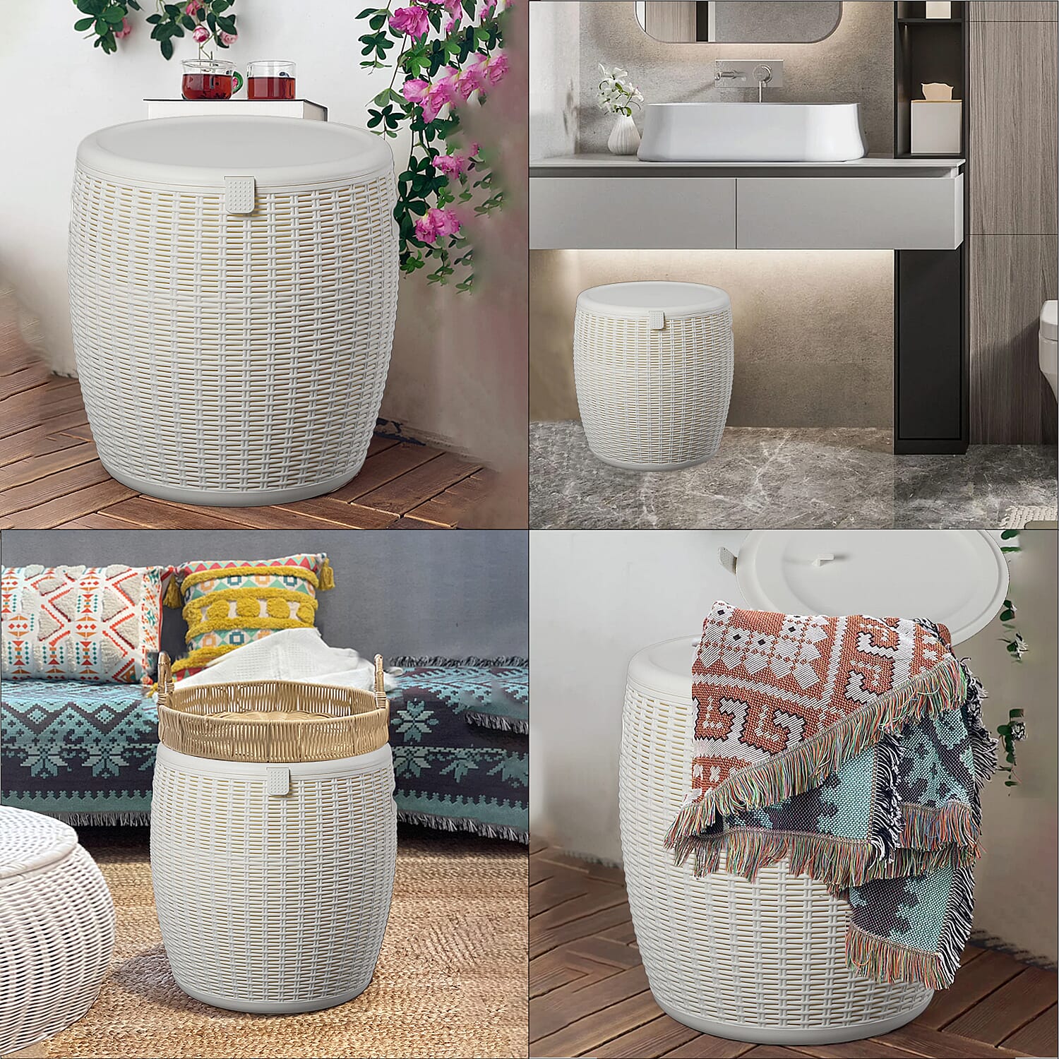 Weatherproof Bucket in White