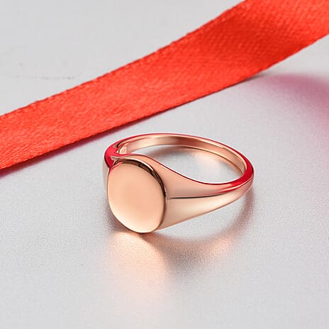 Rose Gold Overlay Sterling Silver Ring
