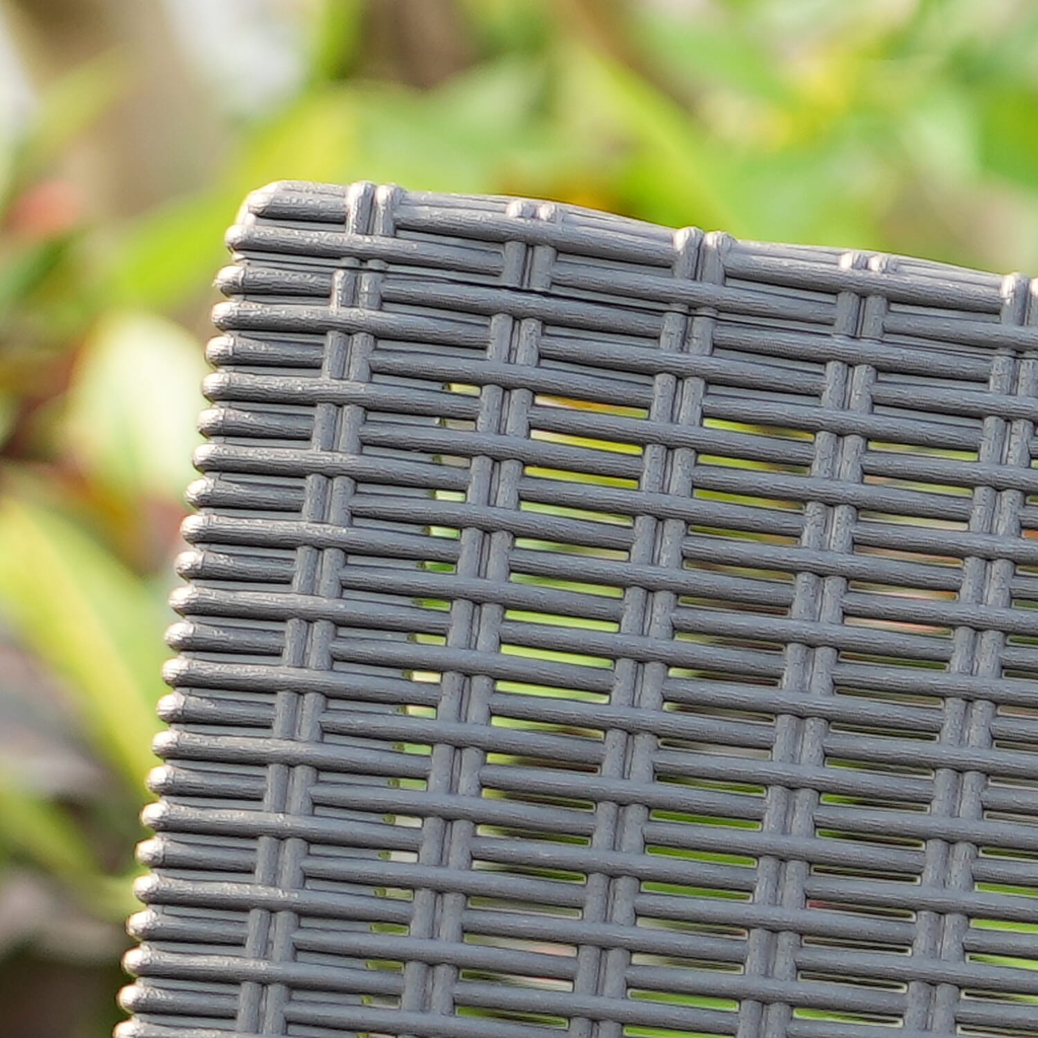 4 Piece Set - Durable Outdoor Rattan Style Sofa Set with Four Seat Cushion (Includes one Loveseat, Two Armchairs and Coffee Table) - Black & Khaki