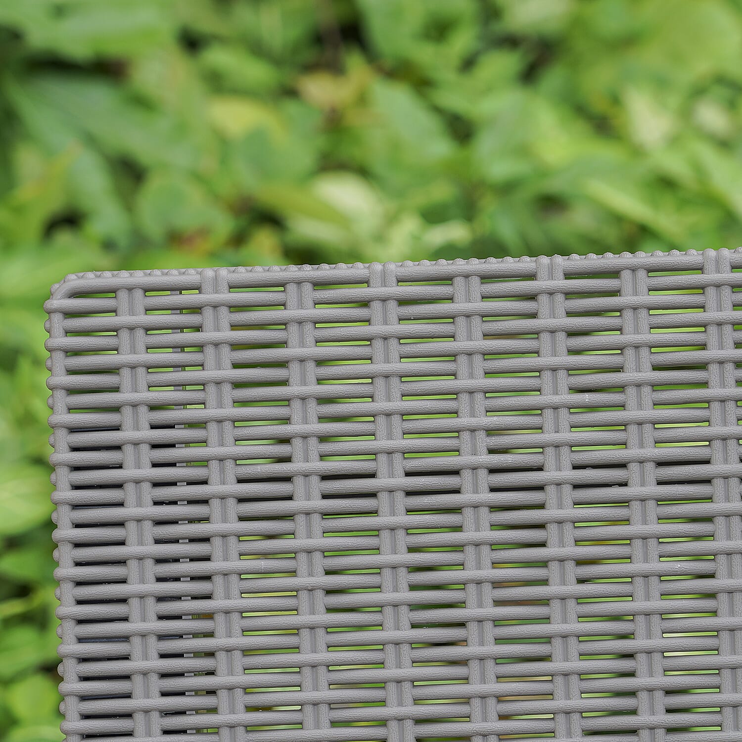 4 Piece Set - Durable Outdoor Rattan Sofa Set (Includes one Loveseat, Two Armchairs and Coffee Table) - Black & Khaki