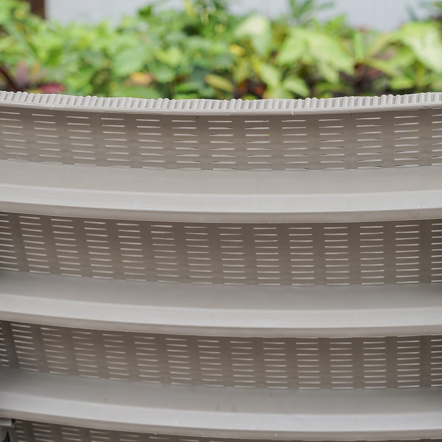 4 Piece Set - Durable Outdoor Rattan Sofa Set (Includes one Loveseat, Two Armchairs and Coffee Table) - Black & Khaki