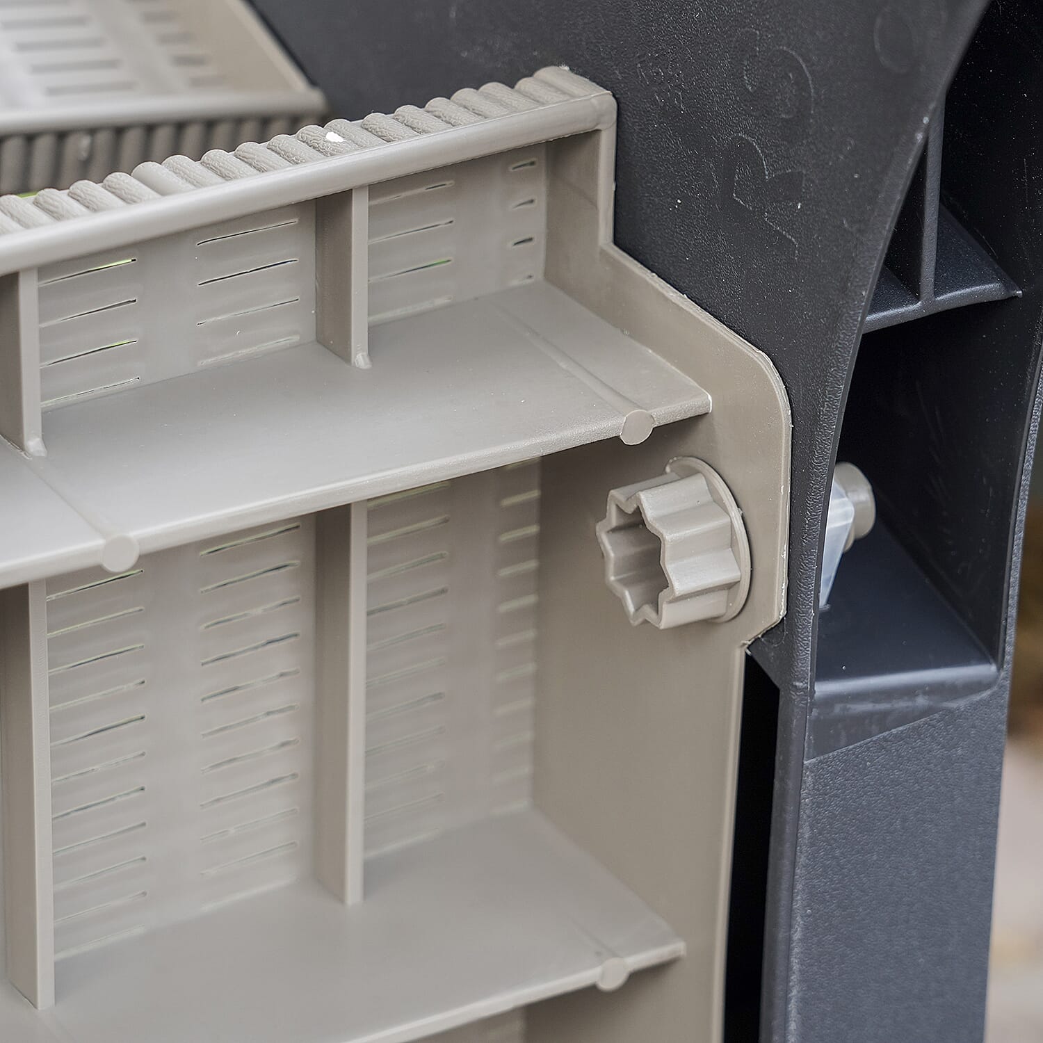 4 Piece Set - Durable Outdoor Rattan Sofa Set (Includes one Loveseat, Two Armchairs and Coffee Table) - Black & Khaki