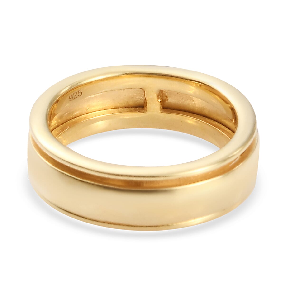 14k Gold Overlay Sterling Silver Spinner Ring 14k Gold Overlay Sterling Silver Spinner Ring