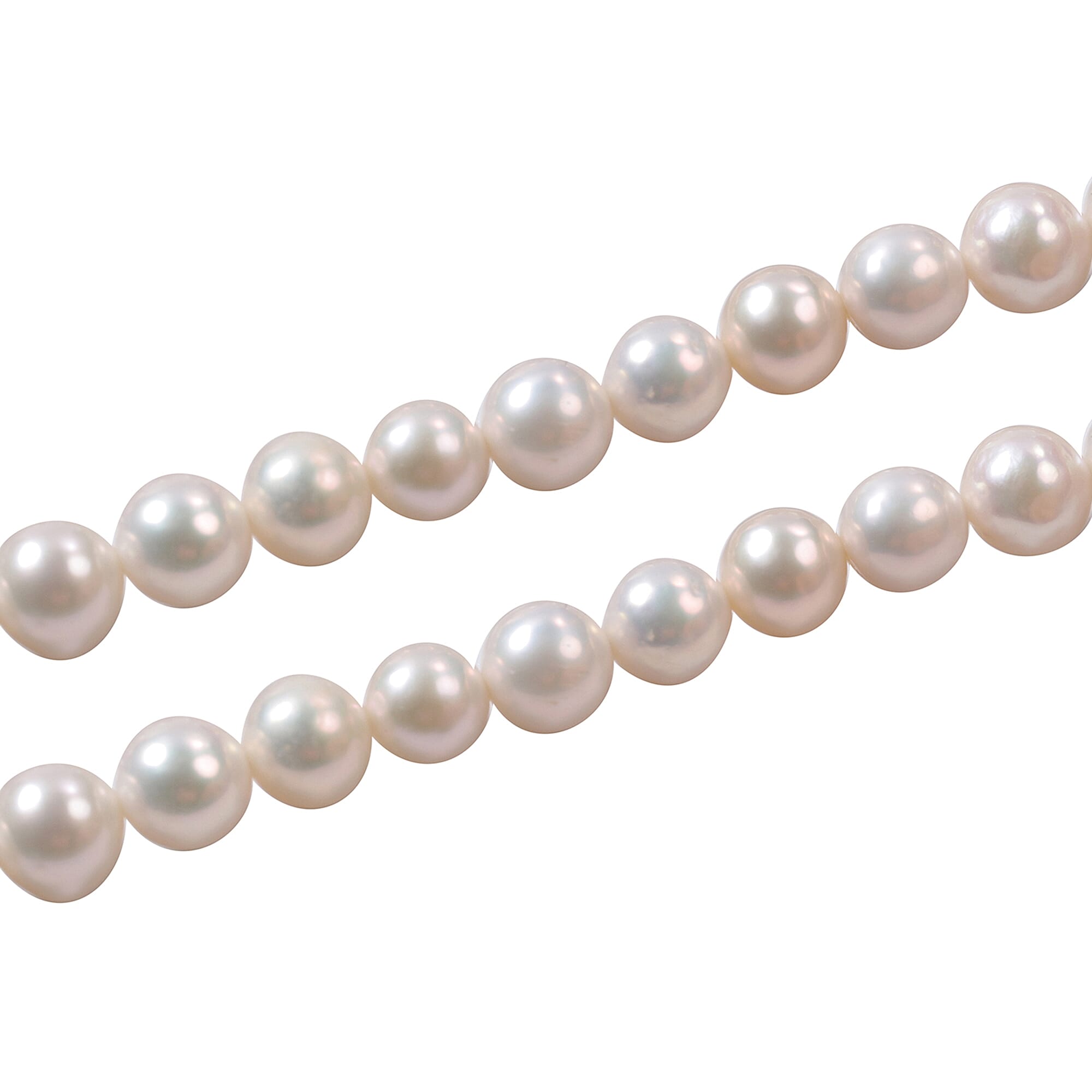 TJC Launch-Lunar Pearl Necklace (Size 20) in Yellow Gold Overlay Sterling Silver
