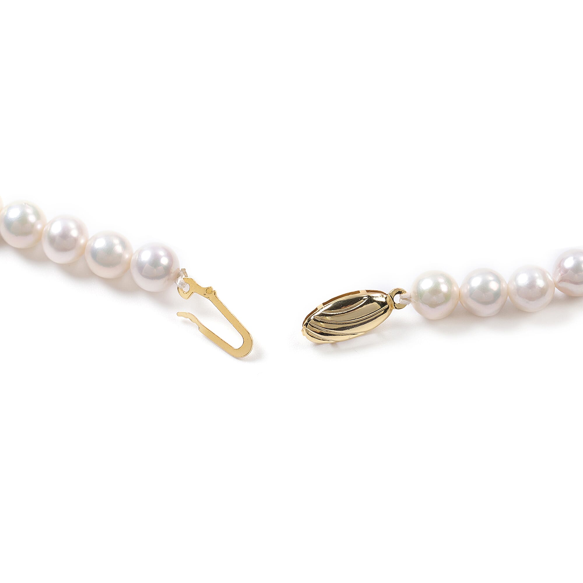 TJC Launch-Lunar Pearl Necklace (Size 20) in Yellow Gold Overlay Sterling Silver