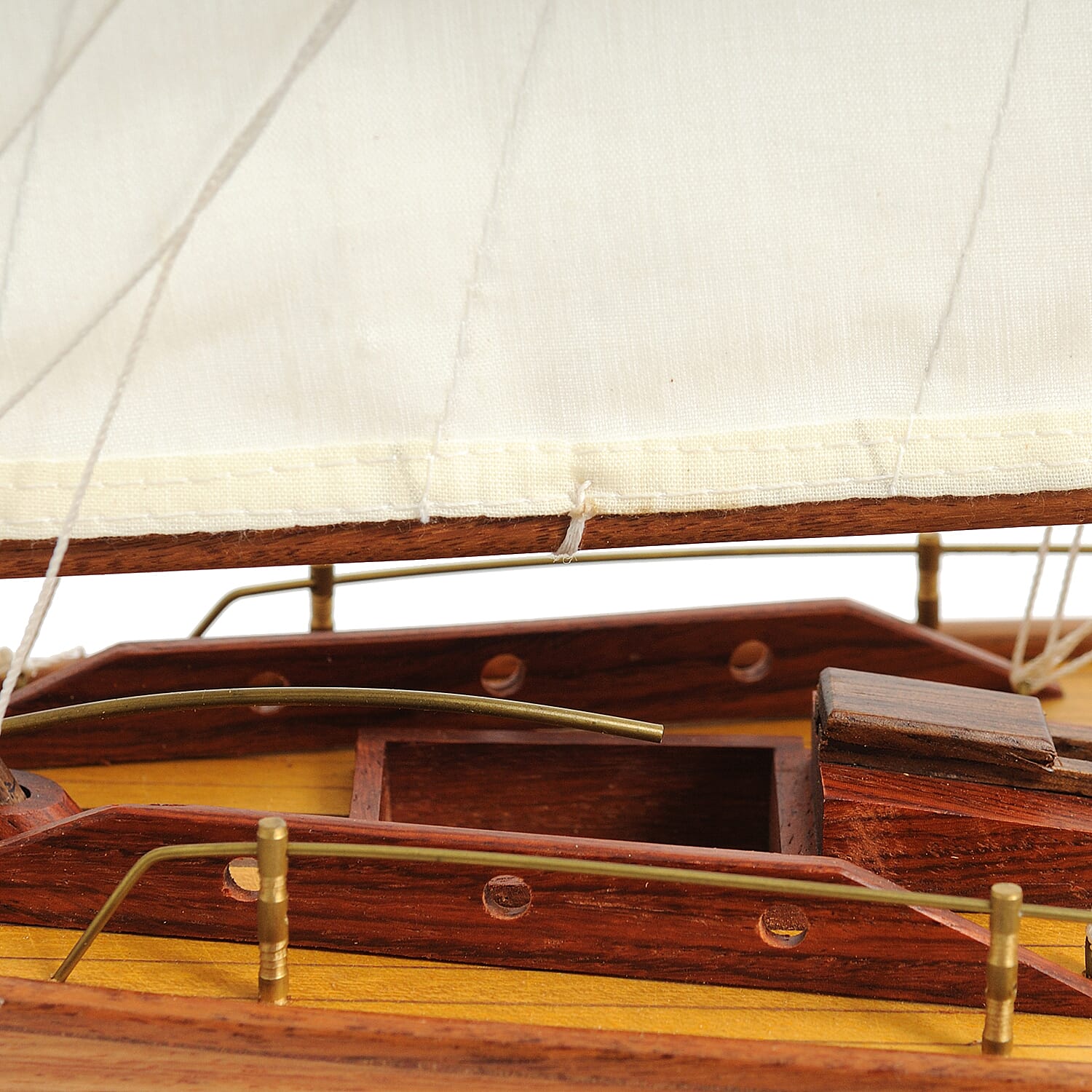 Decorative Wooden Pen Duick 1898 Boat Model (Size 61x11x75 cm)