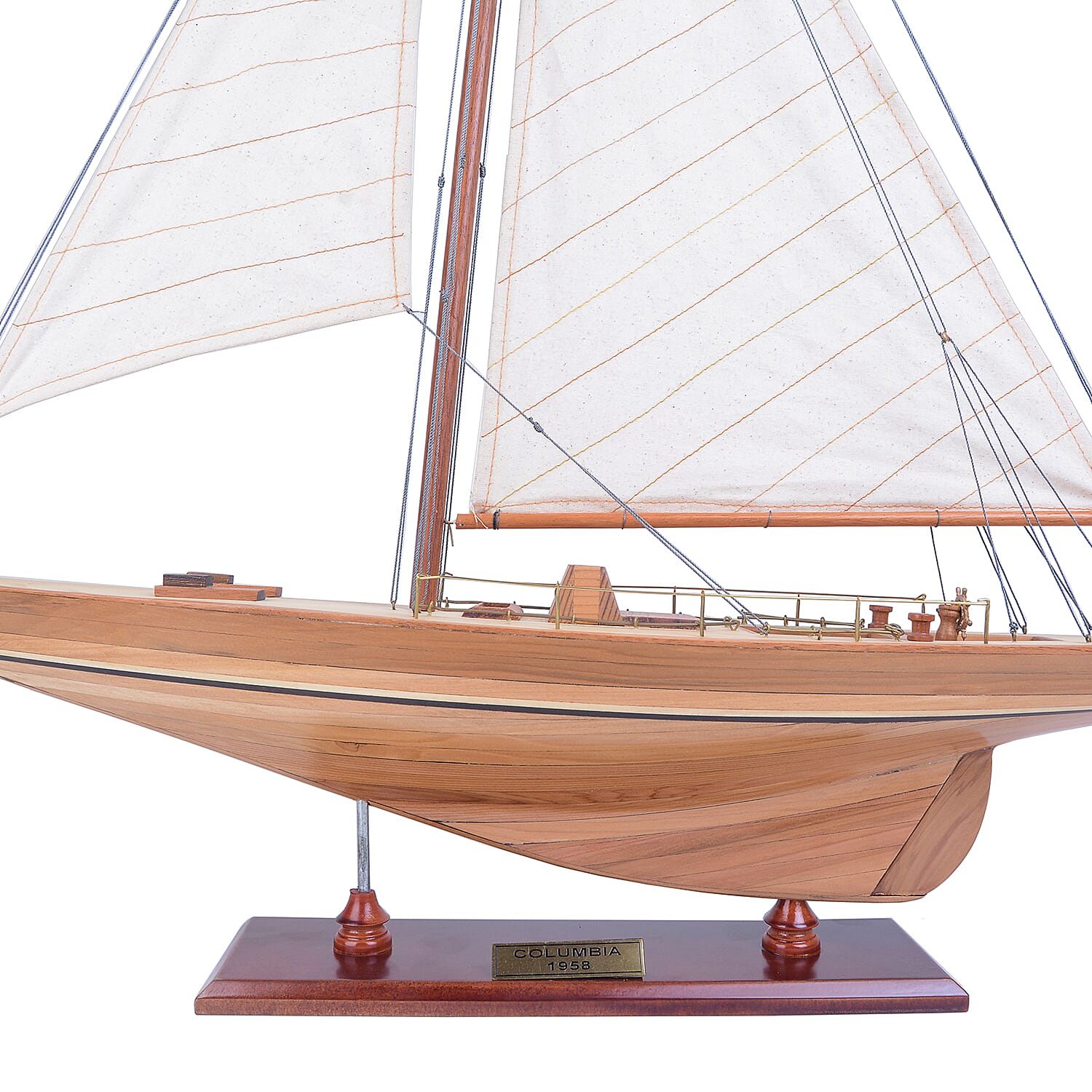 Decorative Wooden Columbia 1958 Yacht Model  (Size 61x13x79 Cm)