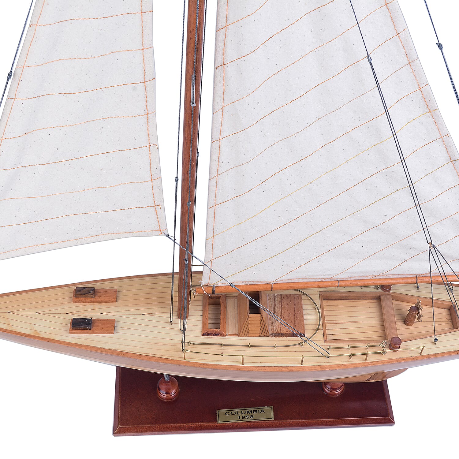 Decorative Wooden Columbia 1958 Yacht Model  (Size 61x13x79 Cm)