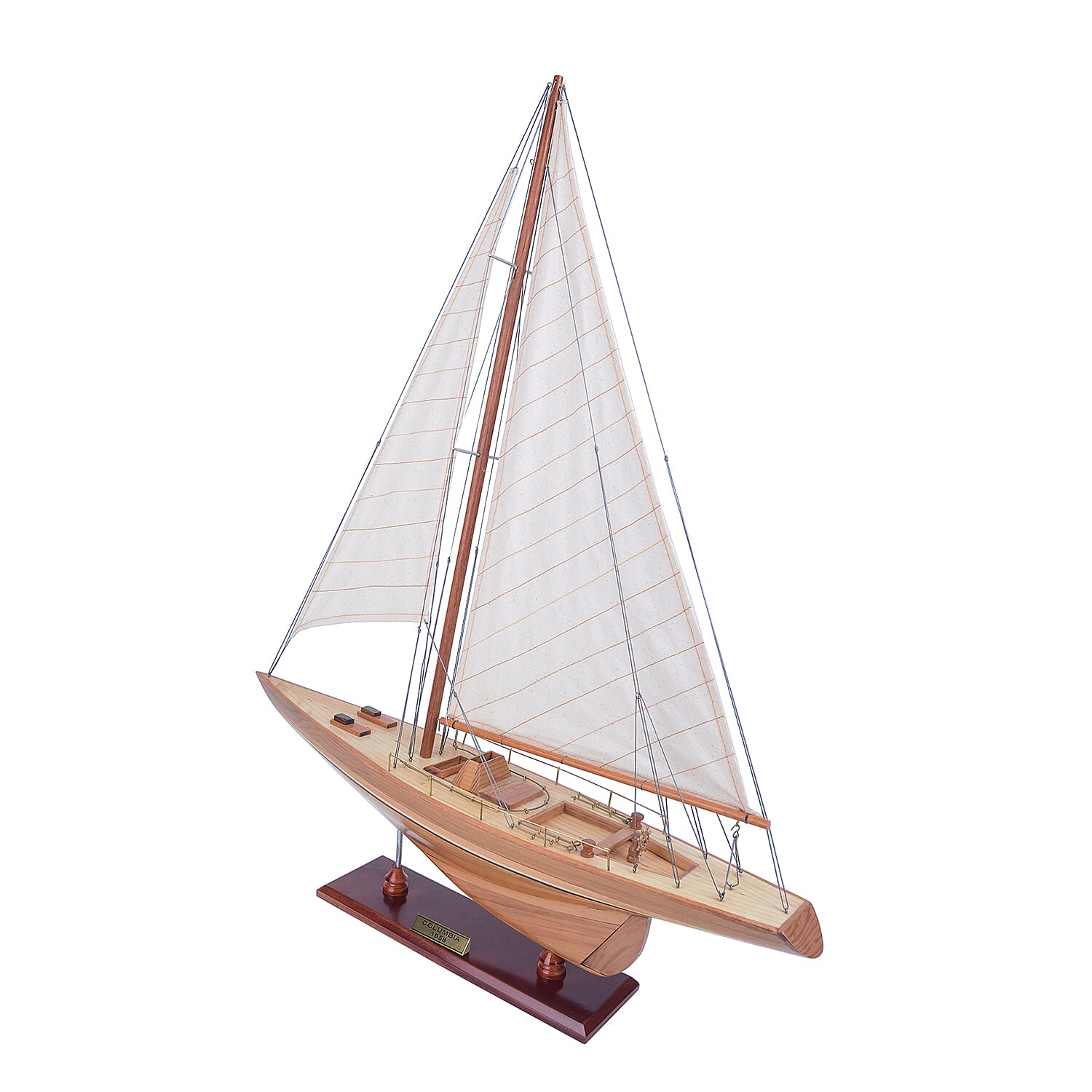 Decorative Wooden Columbia 1958 Yacht Model  (Size 61x13x79 Cm)