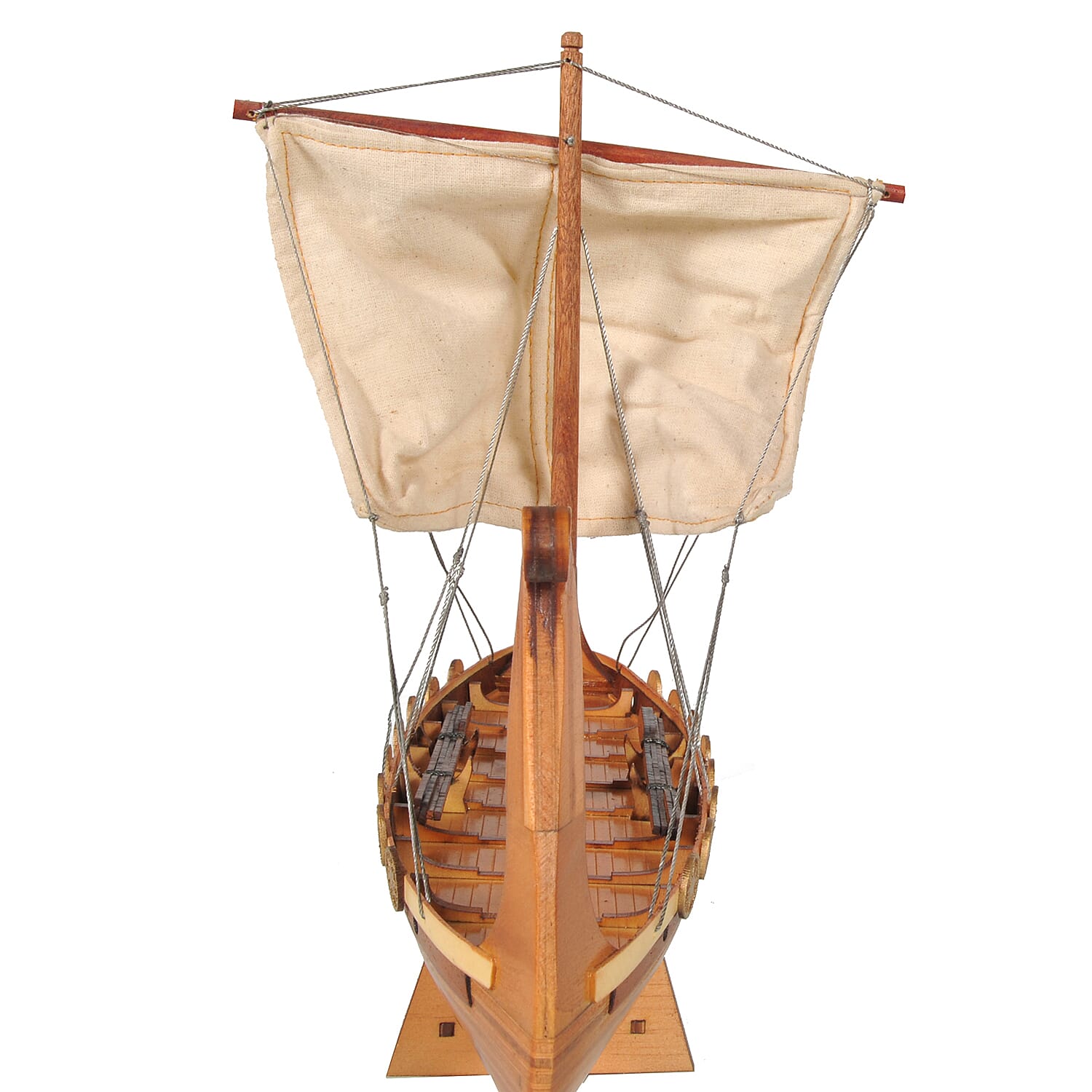 Decorative Wooden Drakkar Viking Long Boat Model  (Size 30x8.5x25cm)