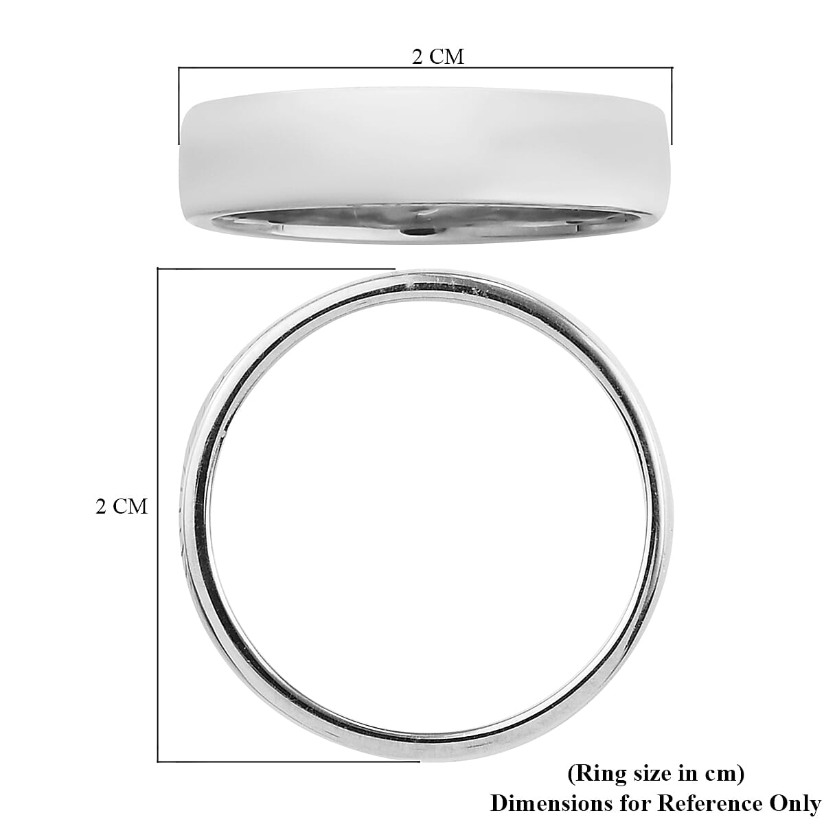 Platinum Overlay Sterling Silver Ring