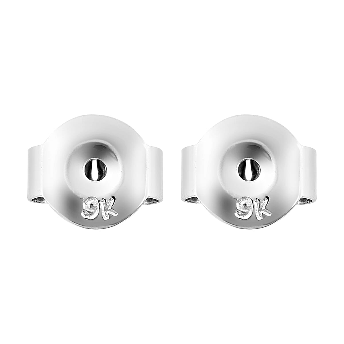 9K White Gold Earring Push Backs