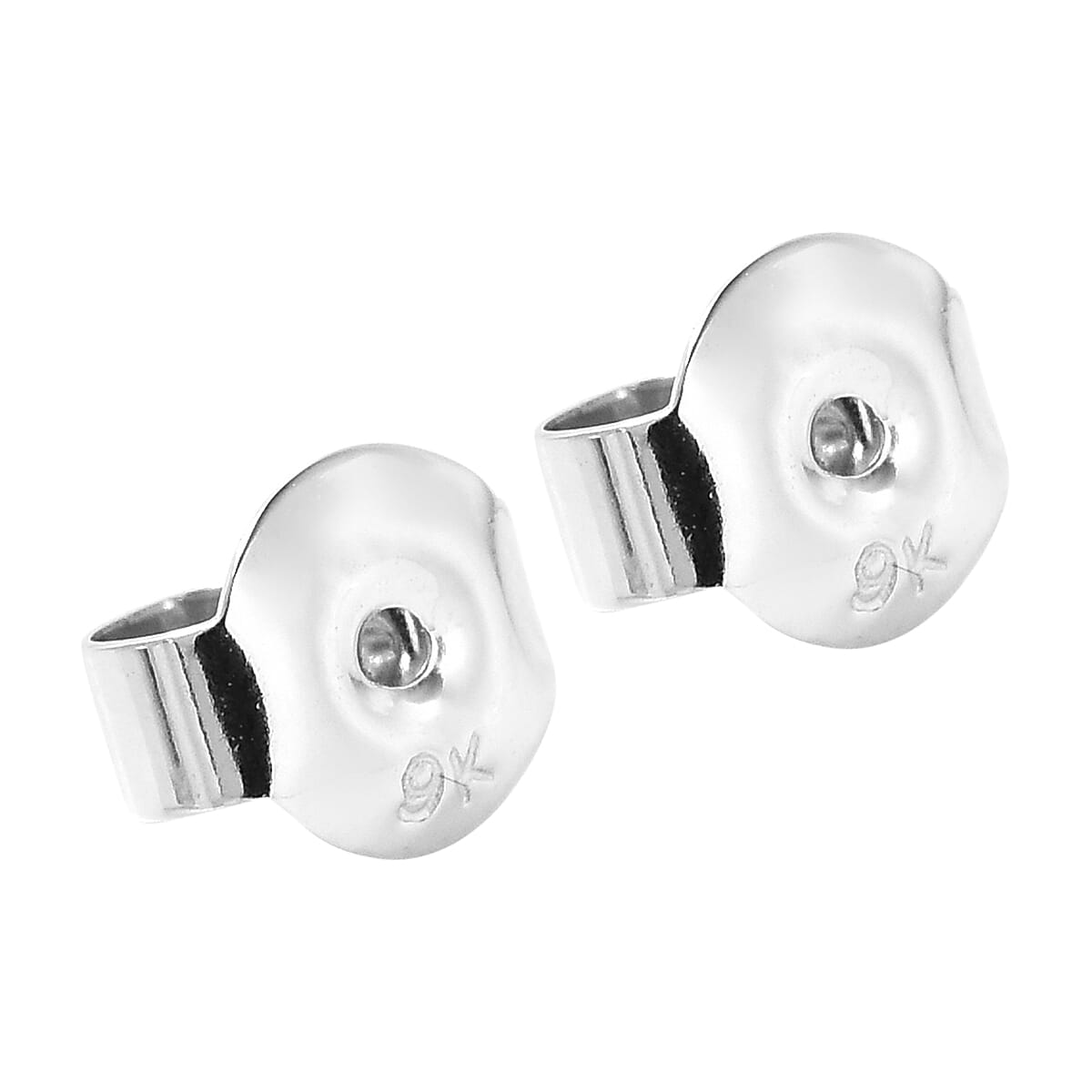 9K White Gold Earring Push Backs