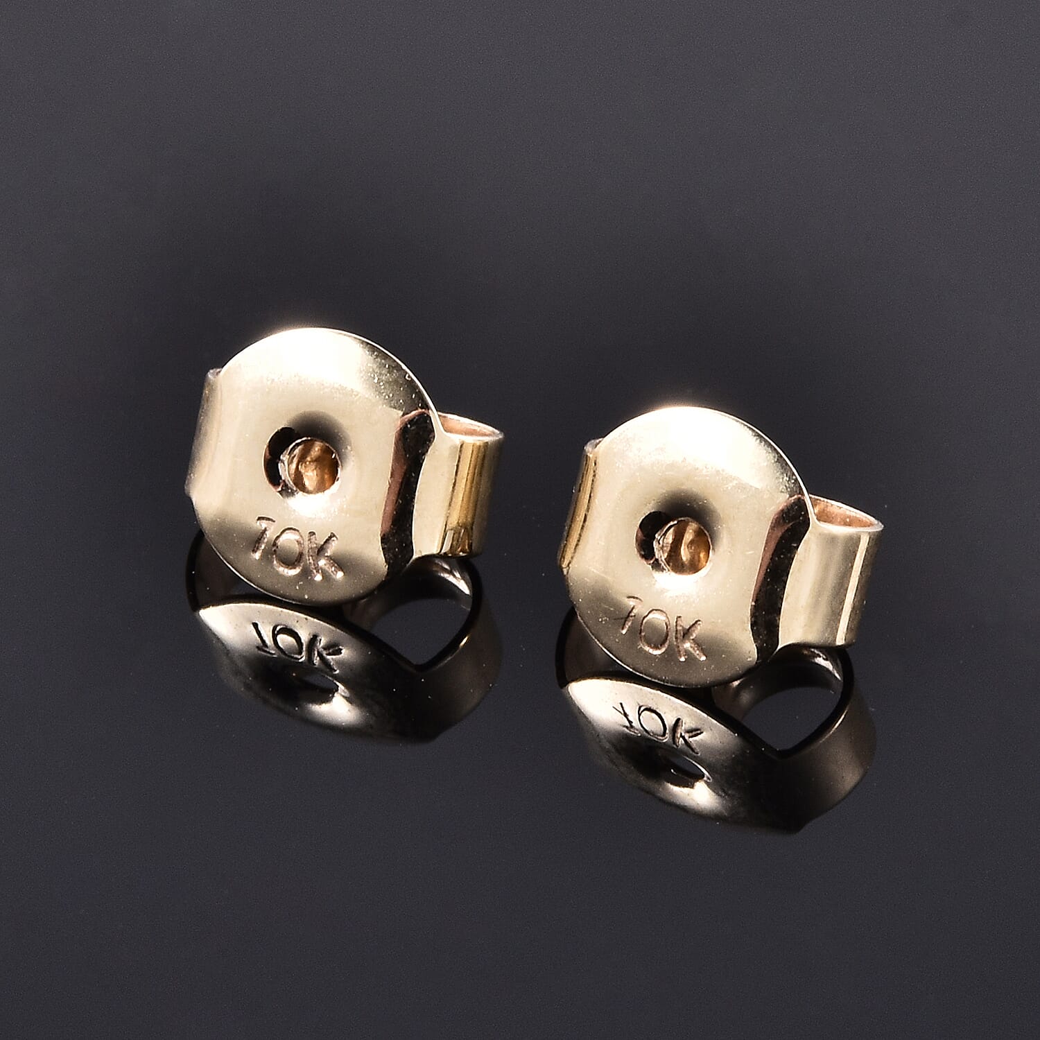 10K Yellow Gold Earrings Push Backs