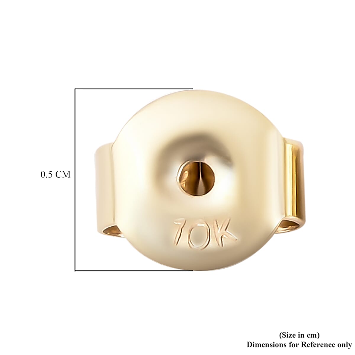 10K Yellow Gold Earrings Push Backs