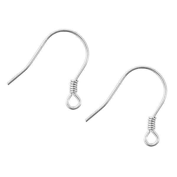 Rhodium Plated Sterling Silver Earring Hooks (set of 5 pairs) 3719755