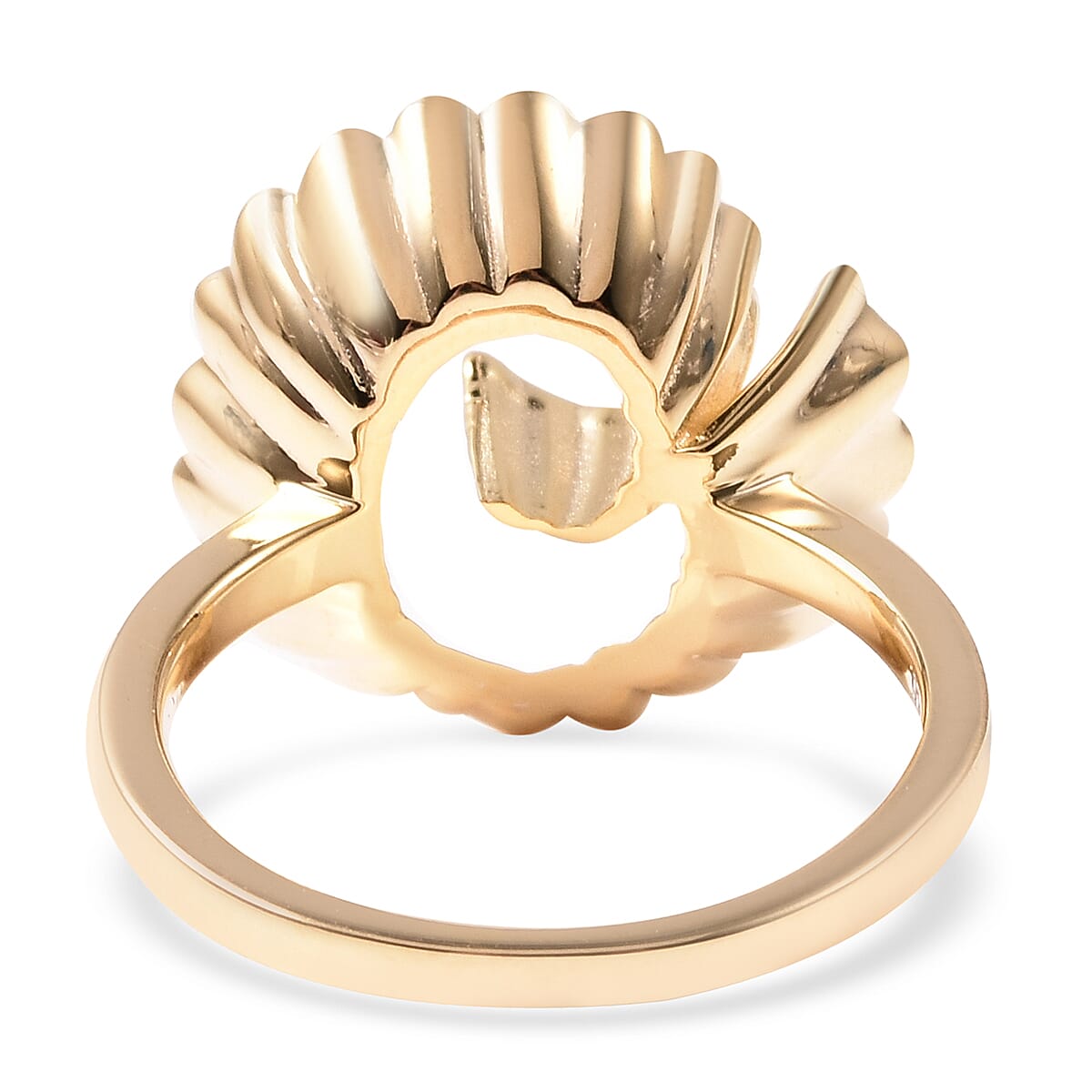 RACHEL GALLEY Nostalgia Collection - Yellow Gold Overlay Sterling Silver Pencil Shavings Inspired Ring
