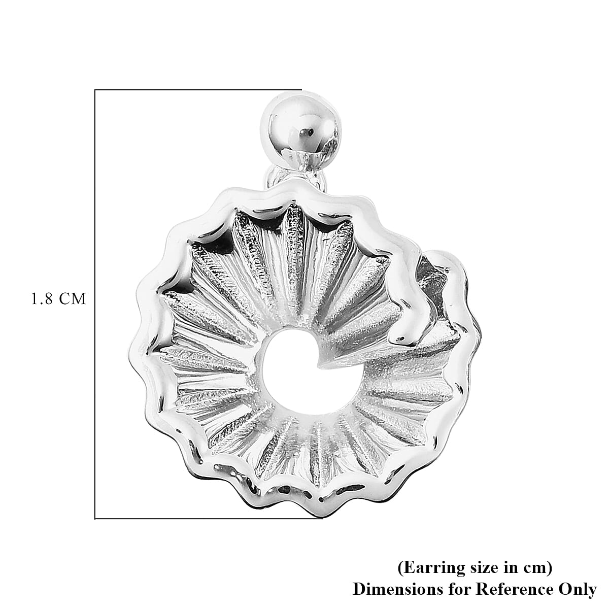 RACHEL GALLEY Nostalgia Collection- Rhodium Overlay Sterling Silver Pencil Shavings Inspired Earrings (with Push Back)