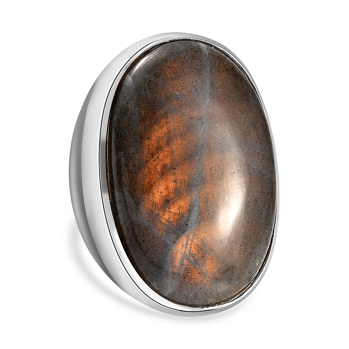 Fire Labradorite Mens Ring  27.941  Ct.
