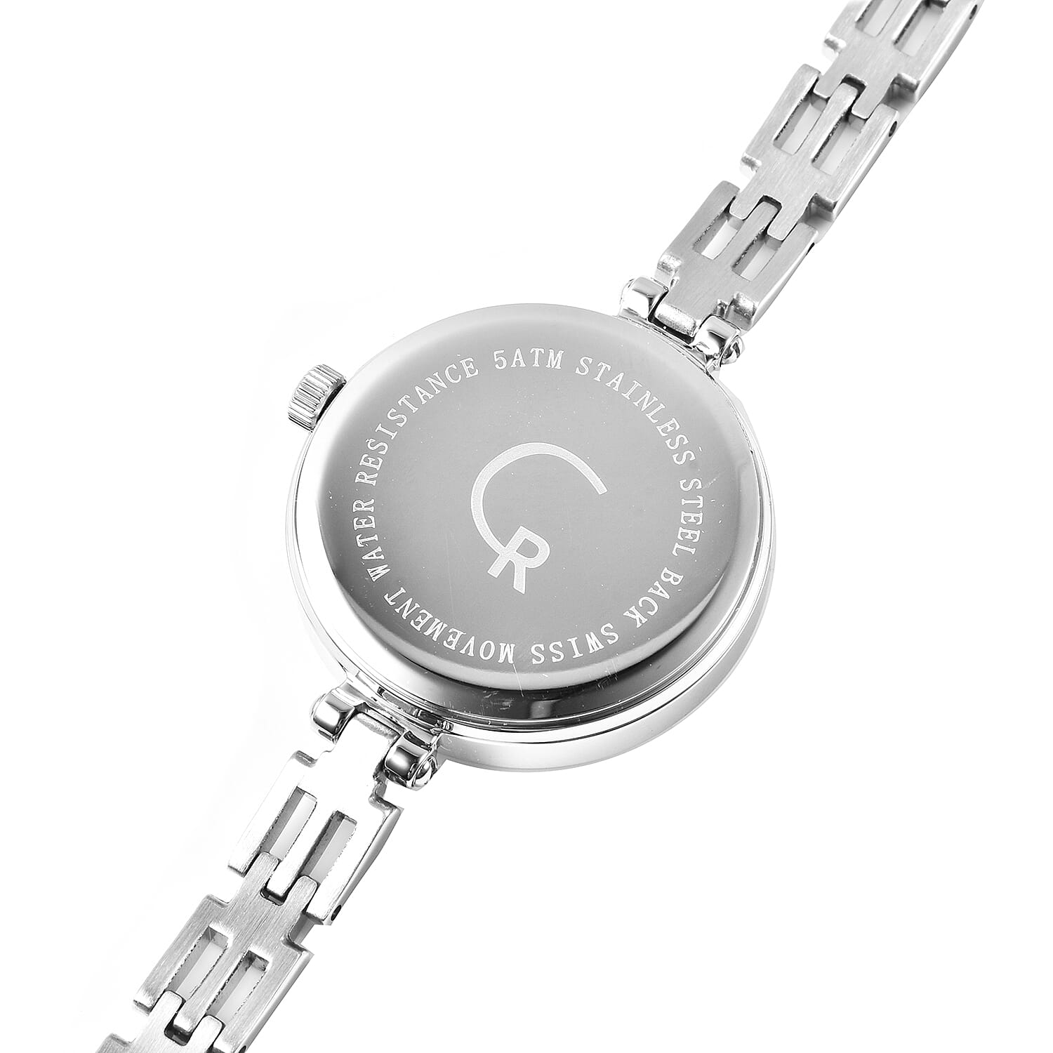 RACHEL GALLEY Swiss Movement 5ATM Water Resistant Watch in Stainless Steel - White