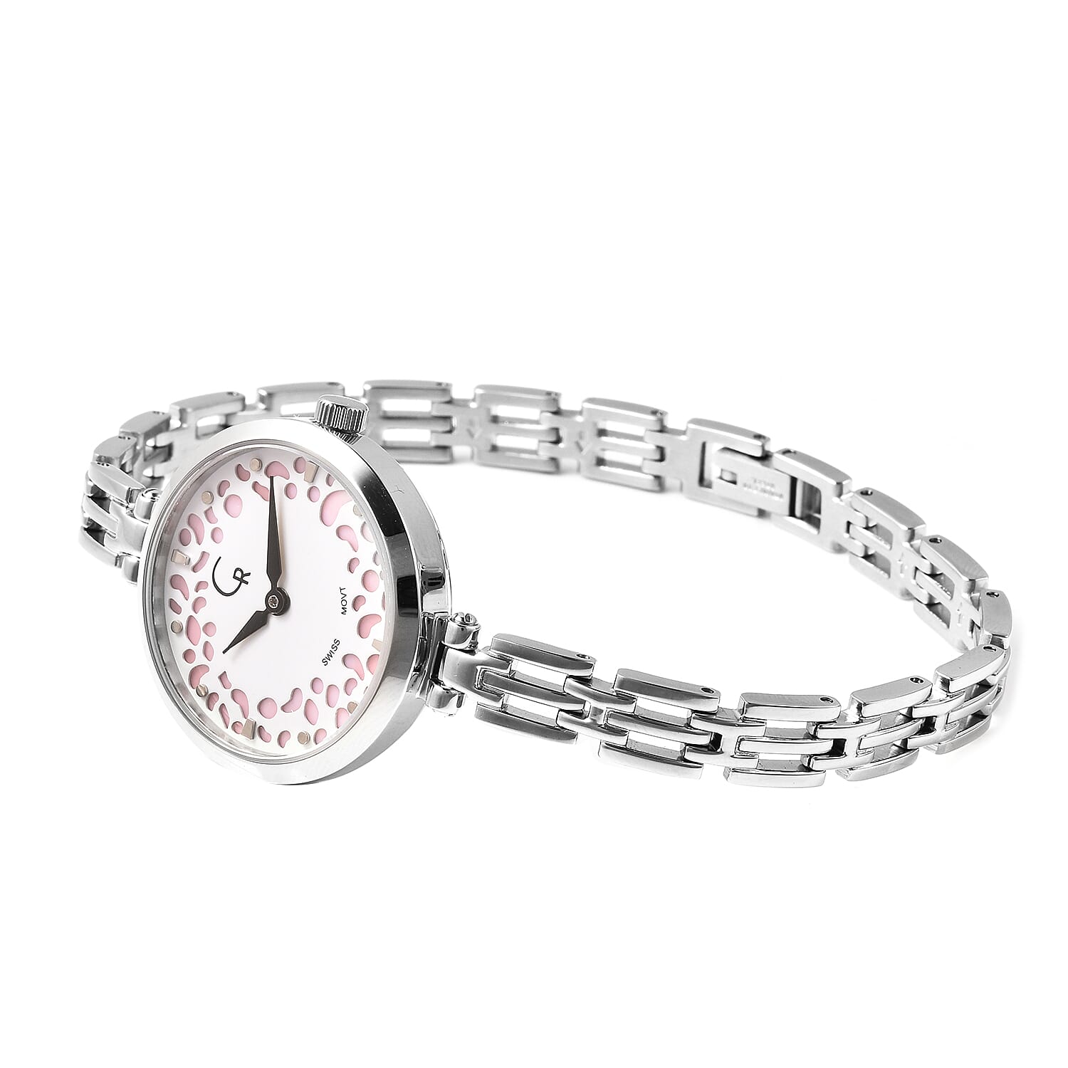 RACHEL GALLEY Swiss Movement 5ATM Water Resistant Watch in Stainless Steel - Pink