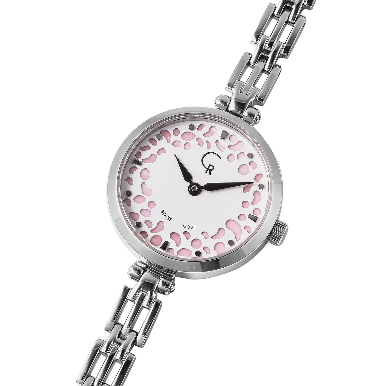 RACHEL GALLEY Swiss Movement 5ATM Water Resistant Watch in Stainless Steel - Pink
