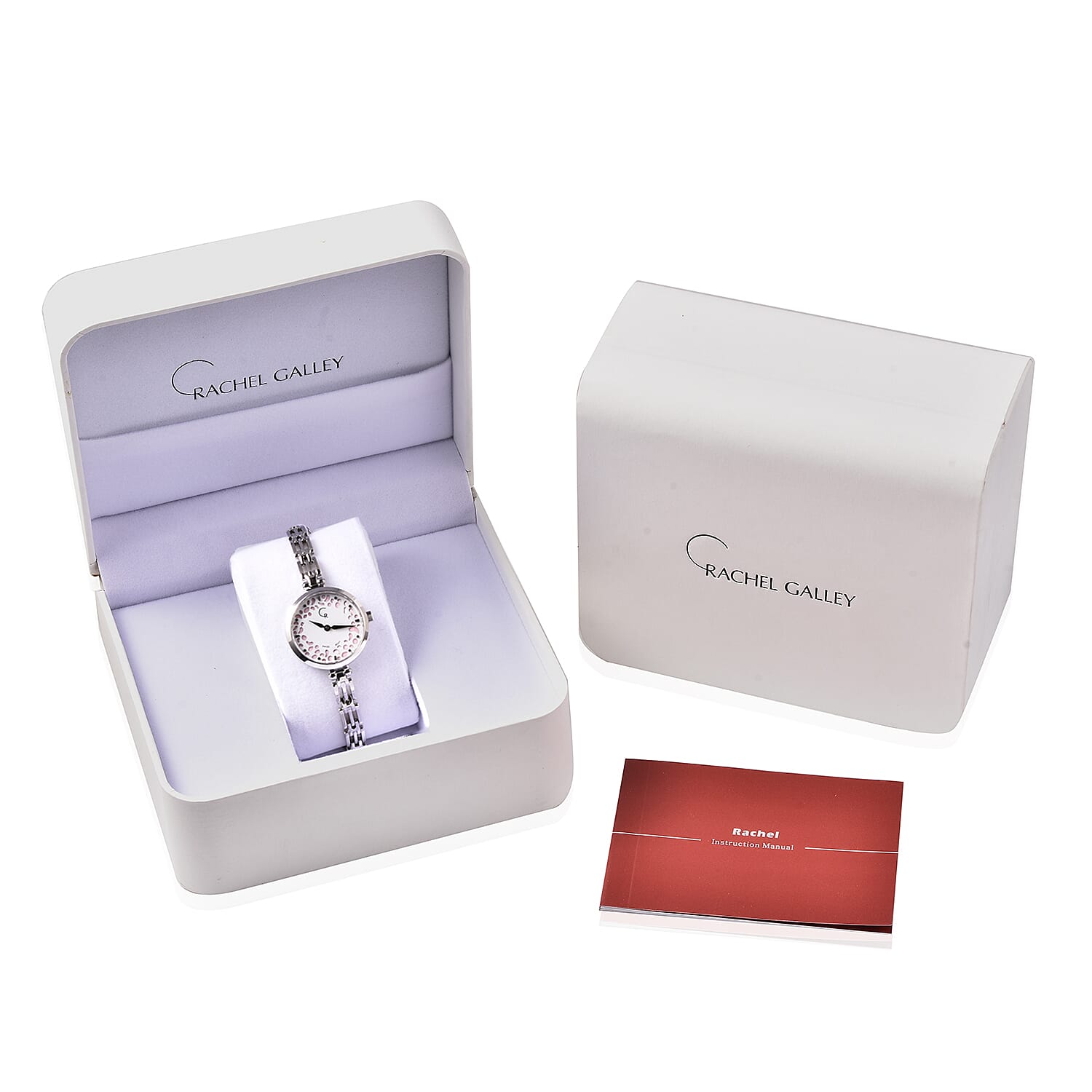 RACHEL GALLEY Swiss Movement 5ATM Water Resistant Watch in Stainless Steel - Pink