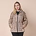 LA MAREY Water and Wind Resistant Packable Brown Leopard Pattern Jacket 