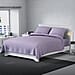Serenity Night 4 Piece Set - Solid Microfibre 1 Flat Sheet (235x265cm), 1 Fitted Sheet (140x190+30cm) & 2 Pillowcase (50x75cm) - Lilac (Double)