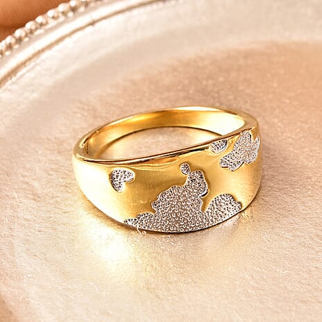 RACHEL GALLEY Two Tone Overlay Sterling Silver Earth-Inspired Ring