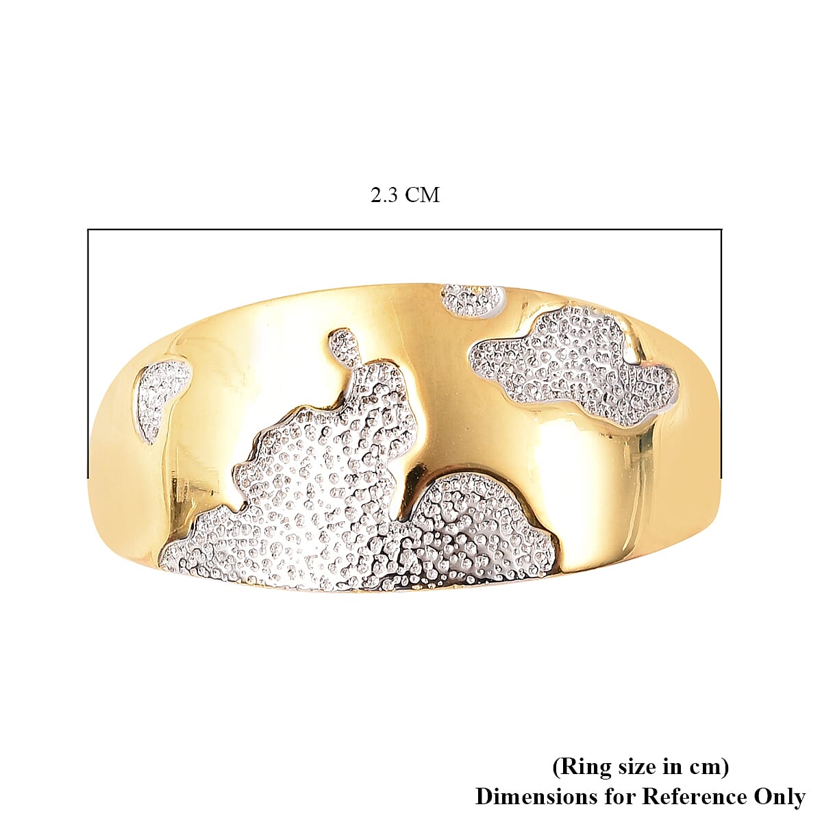 RACHEL GALLEY Two Tone Overlay Sterling Silver Earth-Inspired Ring