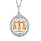 Natural Zircon Zodiac-Aquarius Pendant with Chain (Size 20) in Yellow Gold and Platinum Overlay Sterling Silver, Silver Wt. 7.50 Gms