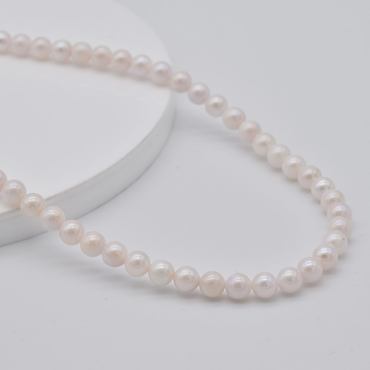 Limited Available- 9K Yellow Gold Japanese Akoya Pearl Necklace (Size 20 with Magnetic Lock)