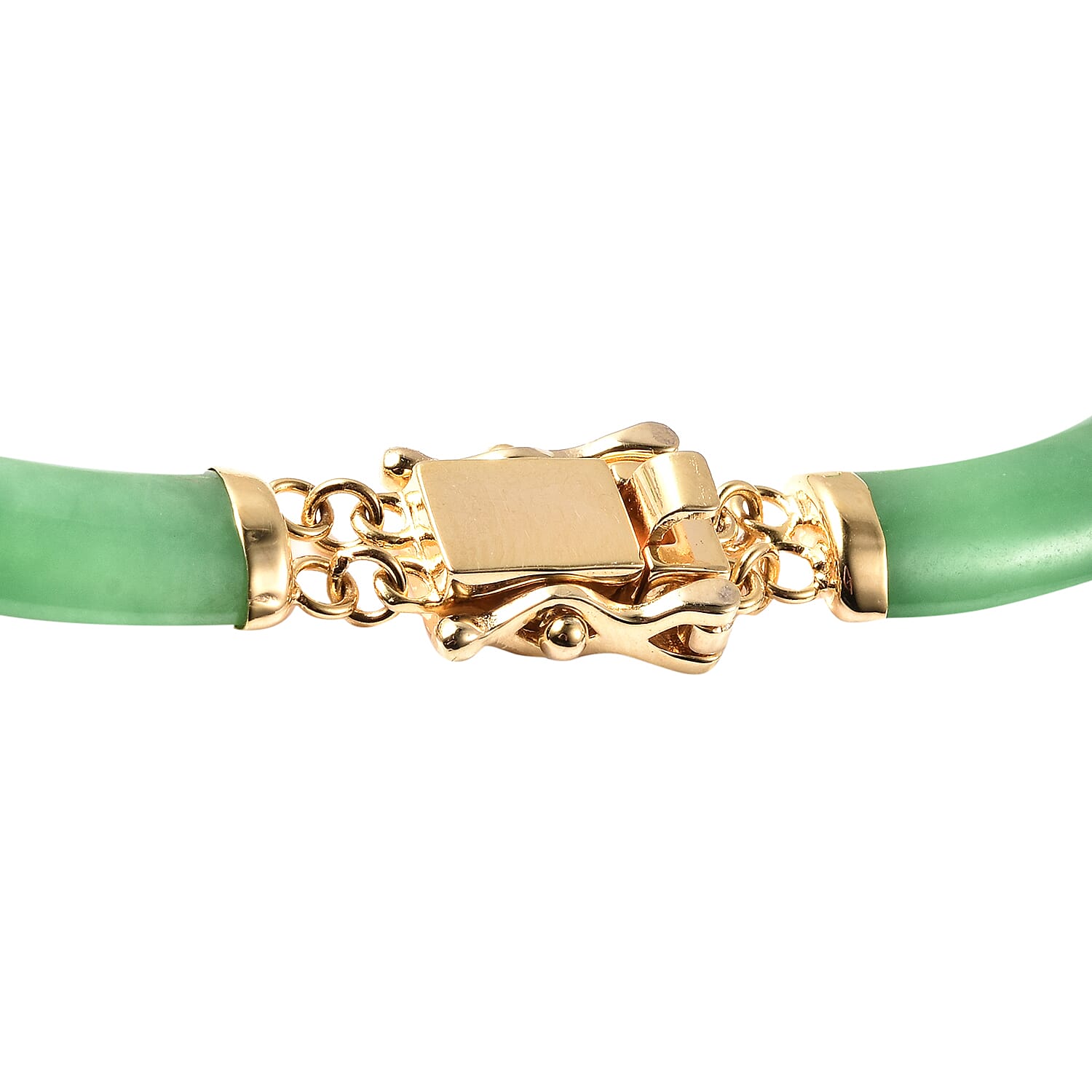 Green Jade and Natural Cambodian Zircon Necklace (Size 18) in Vermeil Yellow Gold Plated Sterling Silver 104.59 Ct.