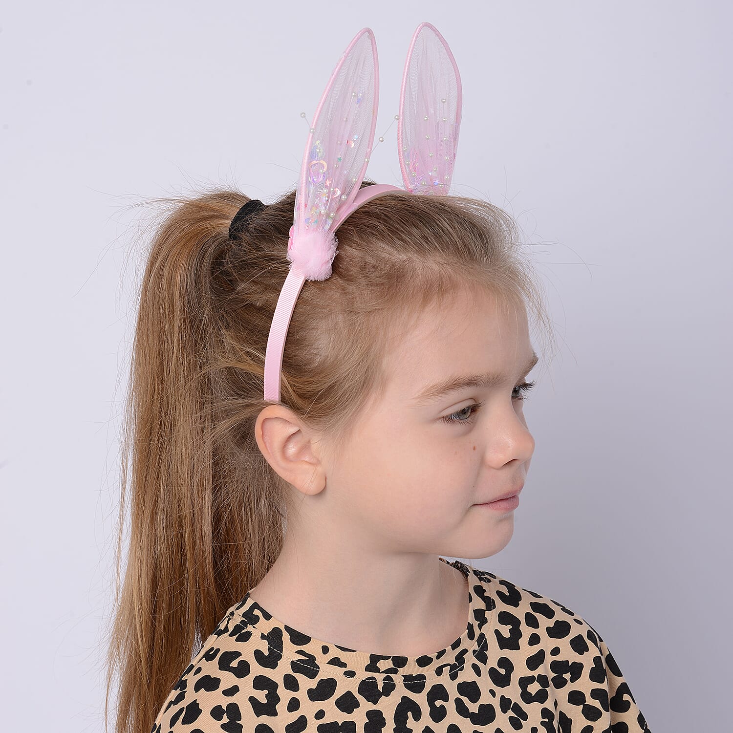 Light Pink Colour Hair Band (Size 13x6x37 Cm)