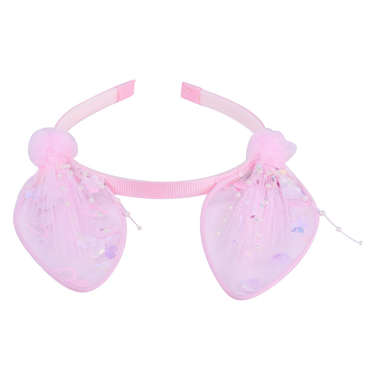 Light Pink Colour Hair Band (Size 13x6x37 Cm)