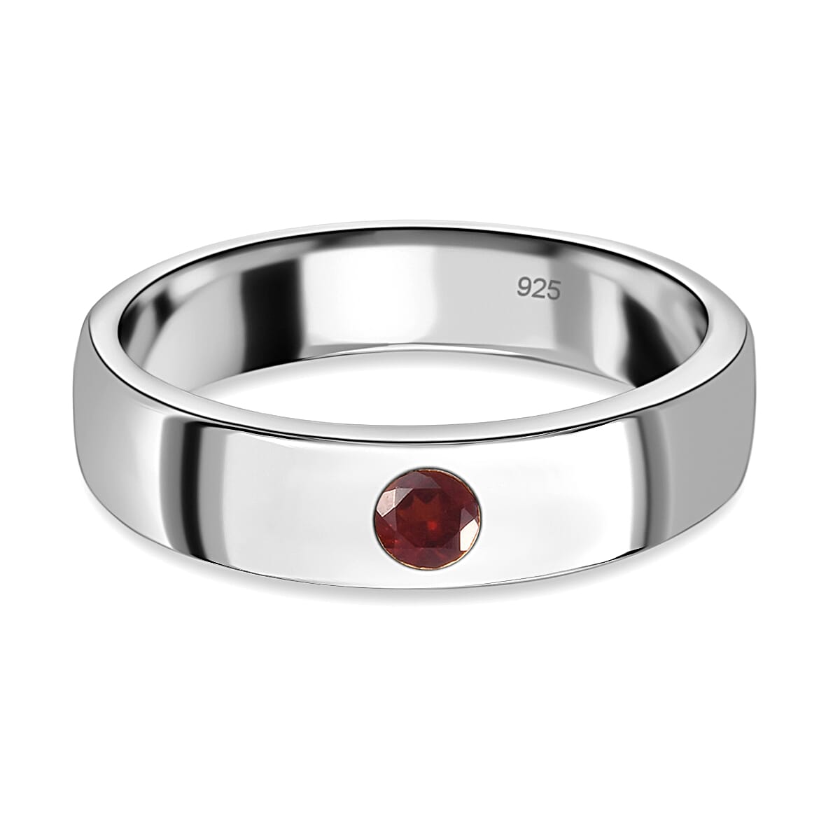 Garnet platinum store ring