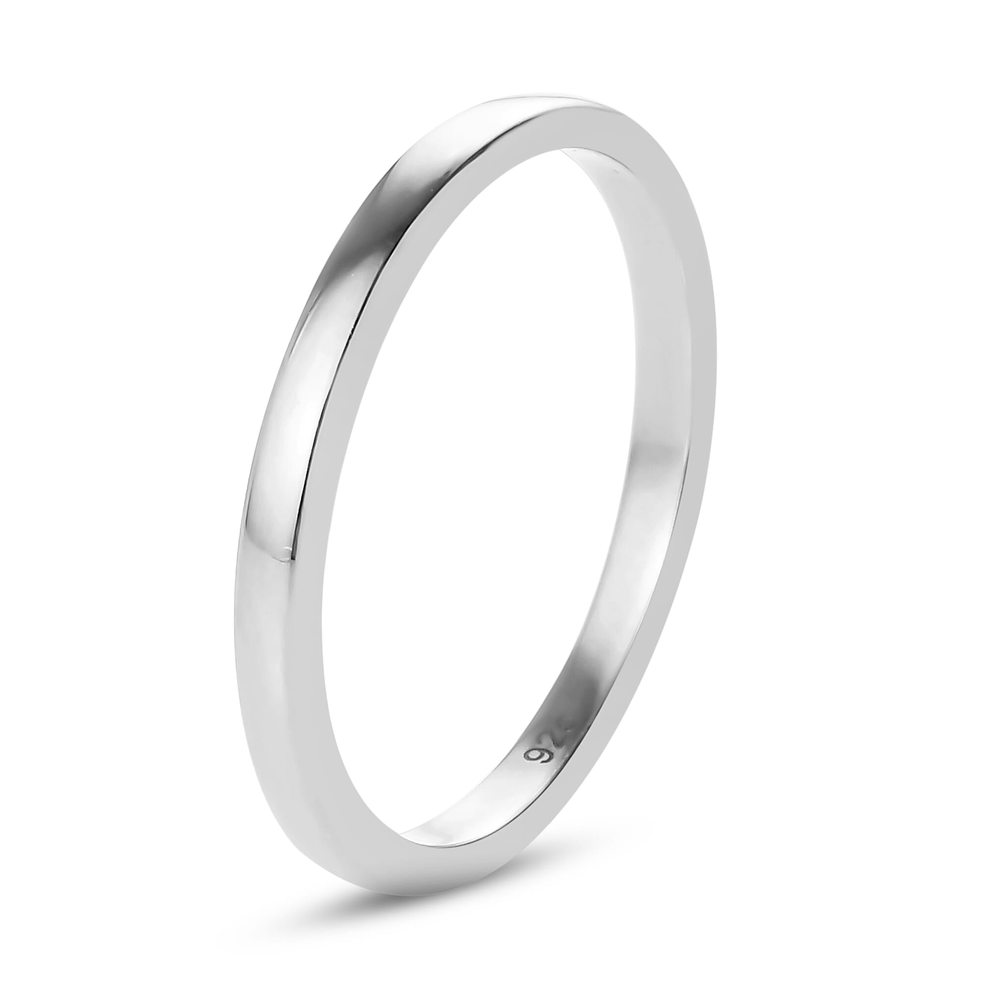 Platinum Overlay Sterling Silver Ring