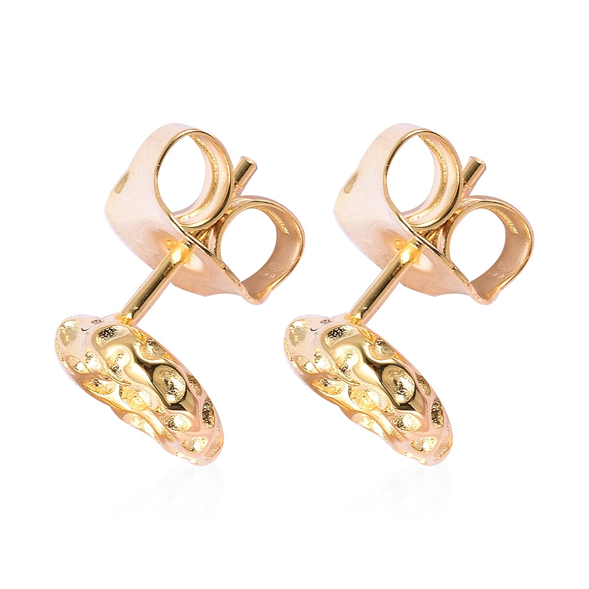 RACHEL GALLEY Yellow Gold Overlay Sterling Silver Heart Stud Earrings