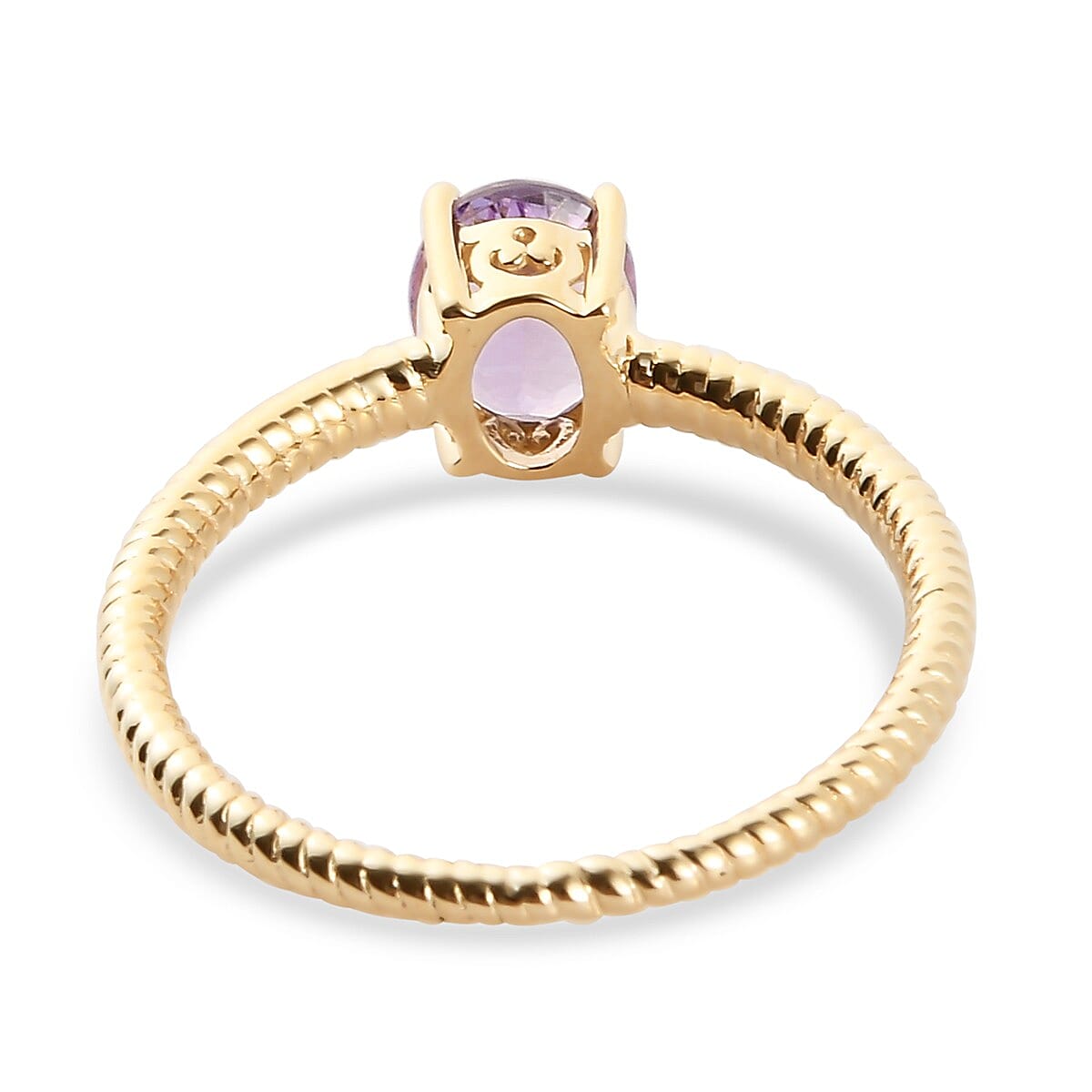 14K Yellow Gold  Pink Tanzanite Ring 1.15 Ct.