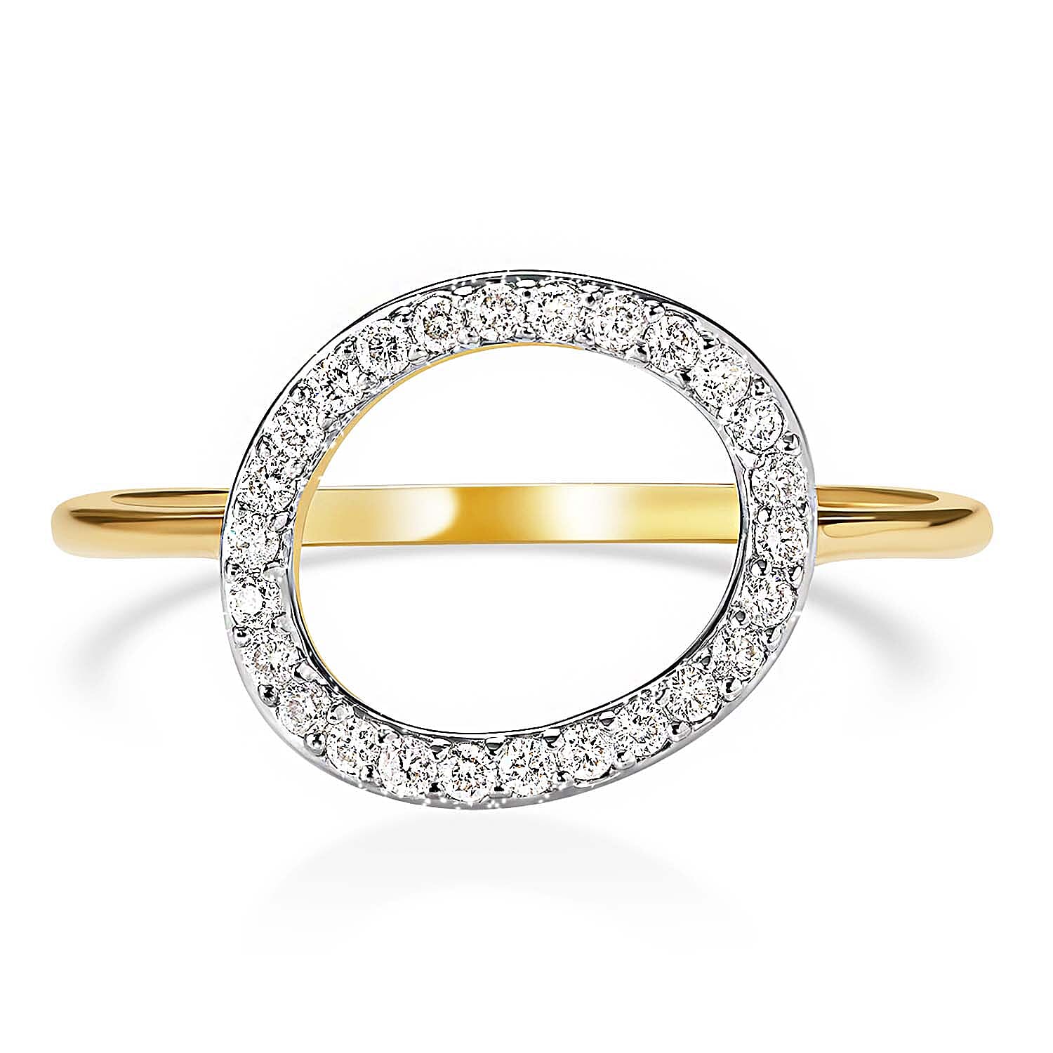 RACHEL GALLEY Versa Collection - 9K Yellow Gold SGL Certified Diamond (I1/G-H) Ring