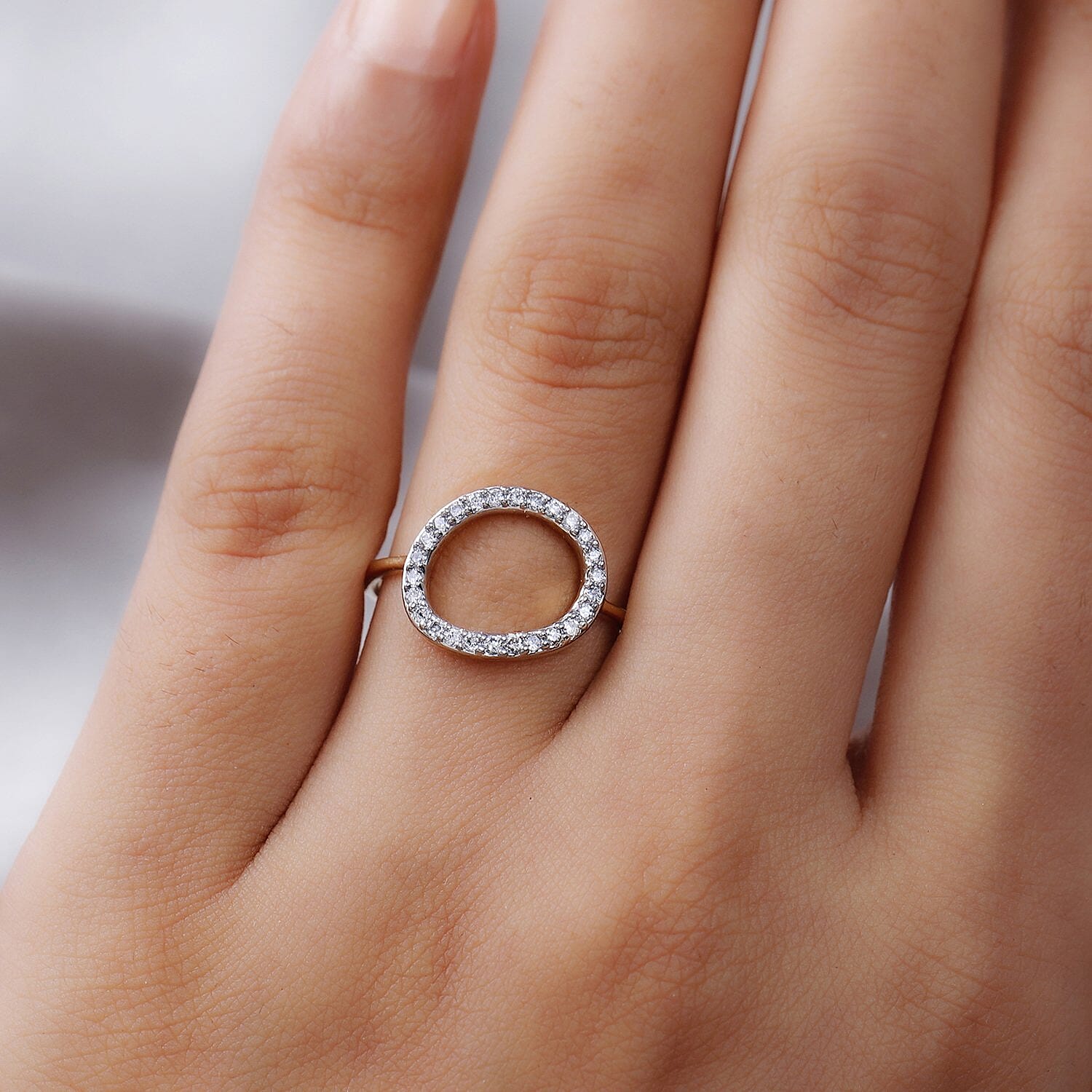 RACHEL GALLEY Versa Collection - 9K Yellow Gold SGL Certified Diamond (I1/G-H) Ring