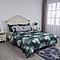 Serenity Night: 6 Piece Set - Floral Pattern Comforter, Fitted Sheet, 2 Pillow Case, And 2 Envelope Pillow Case - Green