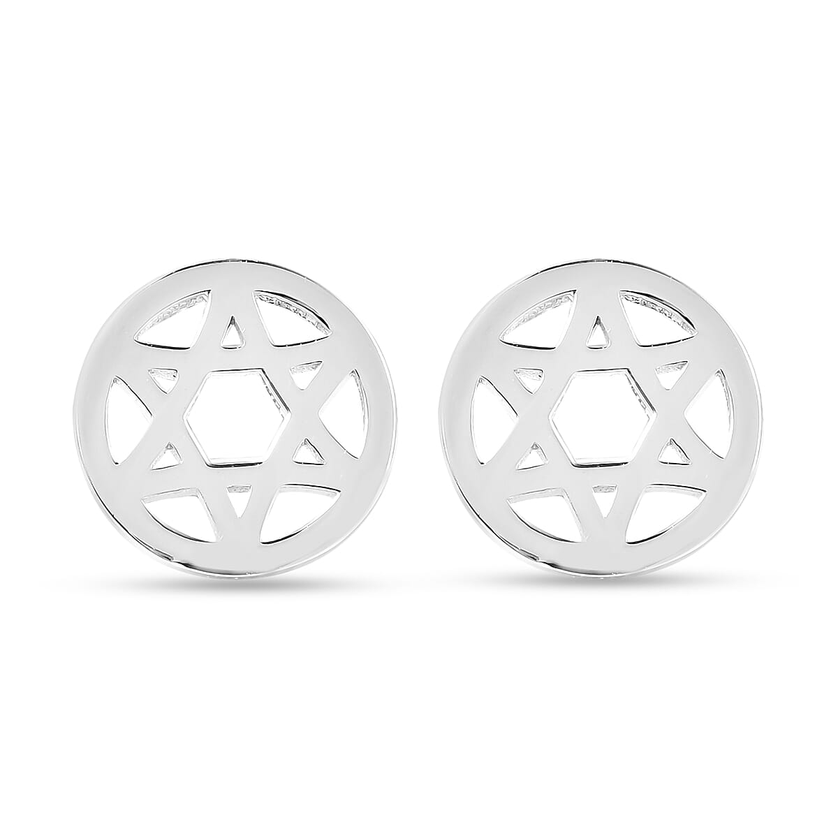 RACHEL GALLEY Chakra Collection - Rhodium Overlay Sterling Silver Stud Earrings (with Push Back)