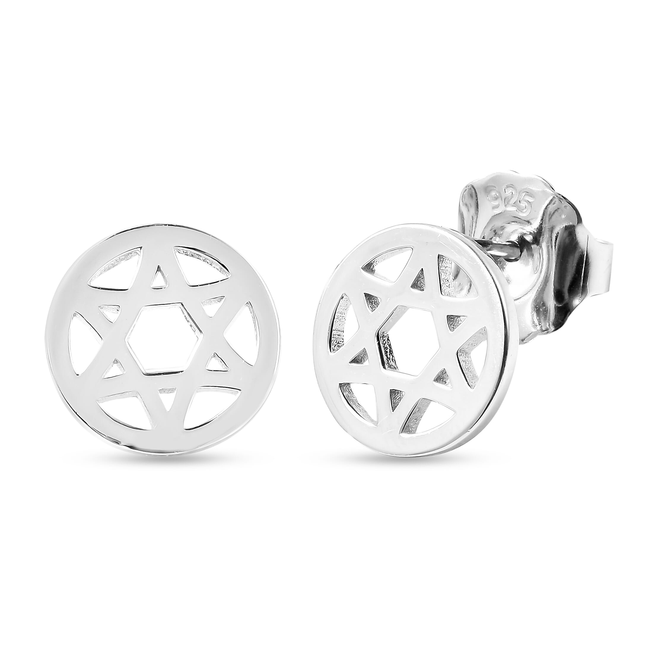 RACHEL GALLEY Chakra Collection - Rhodium Overlay Sterling Silver Stud Earrings (with Push Back)